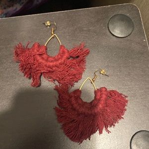 Handmade macrame earrings